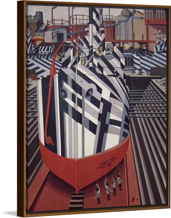 "Dazzle-ships in Drydock at Liverpool", Edward Wadsworth