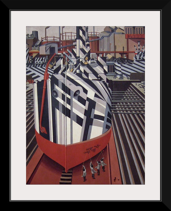 "Dazzle-ships in Drydock at Liverpool", Edward Wadsworth