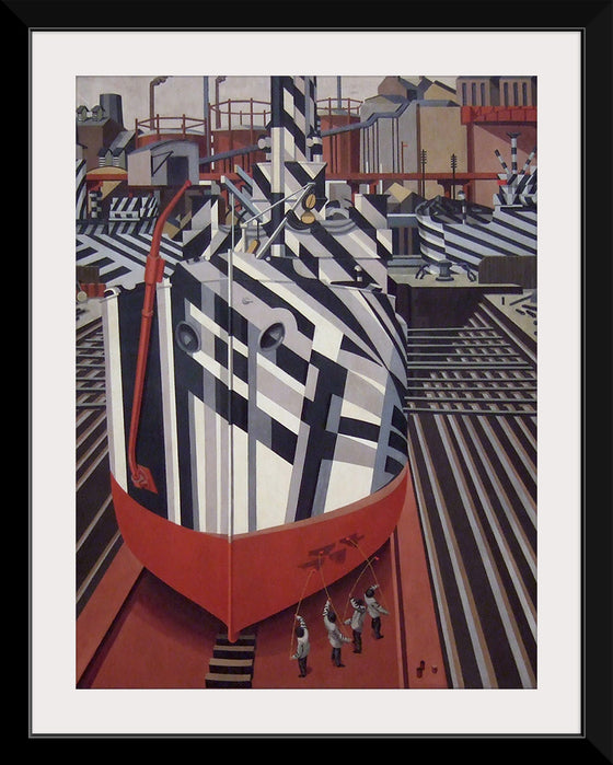 "Dazzle-ships in Drydock at Liverpool", Edward Wadsworth