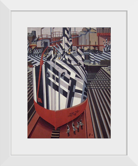 "Dazzle-ships in Drydock at Liverpool", Edward Wadsworth