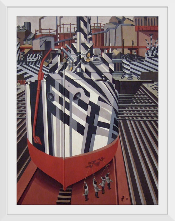 "Dazzle-ships in Drydock at Liverpool", Edward Wadsworth