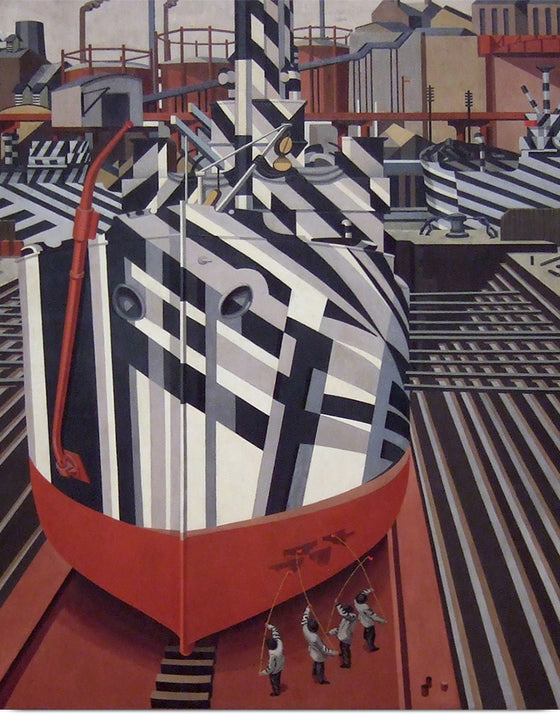 "Dazzle-ships in Drydock at Liverpool", Edward Wadsworth