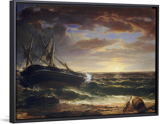 "The Stranded Ship (1844)", Asher Brown Durand