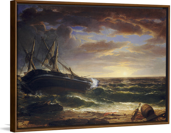 "The Stranded Ship (1844)", Asher Brown Durand