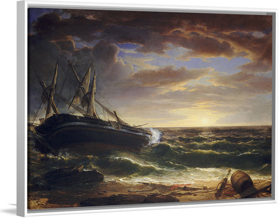 "The Stranded Ship (1844)", Asher Brown Durand