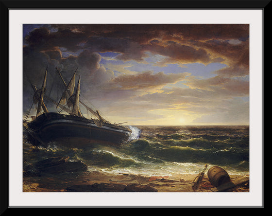 "The Stranded Ship (1844)", Asher Brown Durand