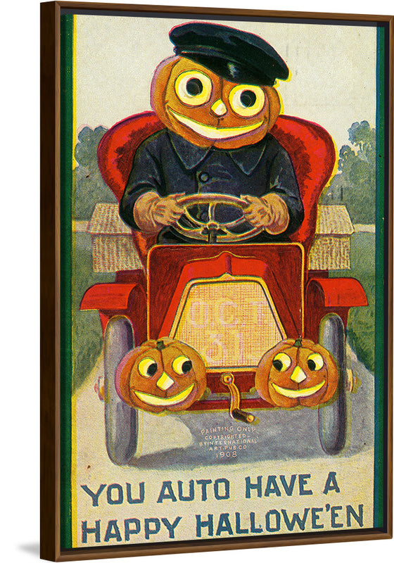 "You Auto Have a Happy Hallowe'en", International Art Publishing Company