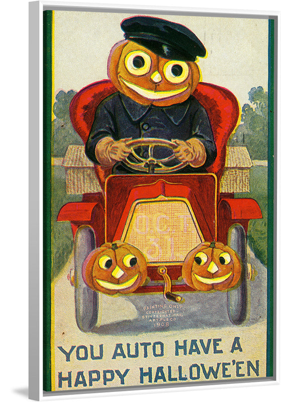 "You Auto Have a Happy Hallowe'en", International Art Publishing Company