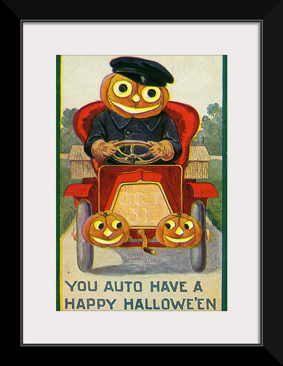 "You Auto Have a Happy Hallowe'en", International Art Publishing Company