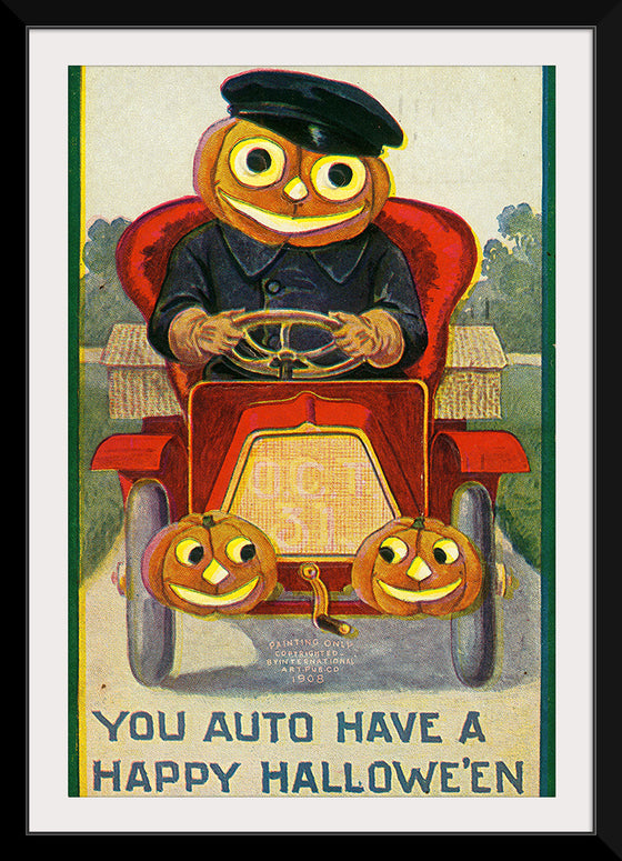 "You Auto Have a Happy Hallowe'en", International Art Publishing Company