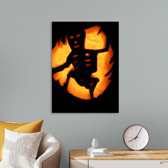 "Skeleton Jack-O-Lantern"