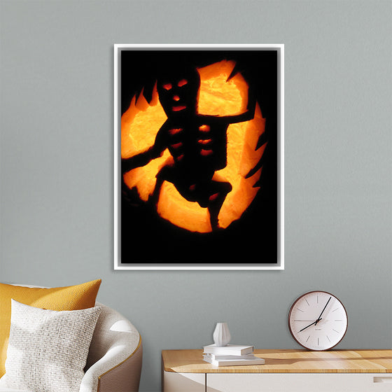 "Skeleton Jack-O-Lantern"