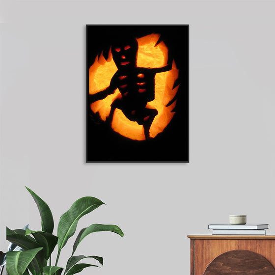 "Skeleton Jack-O-Lantern"