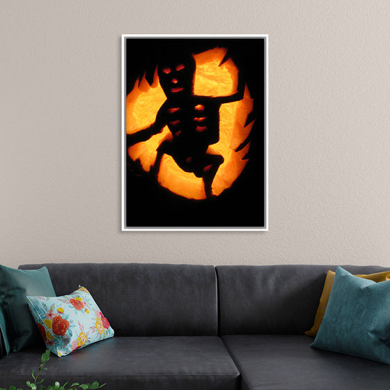 "Skeleton Jack-O-Lantern"