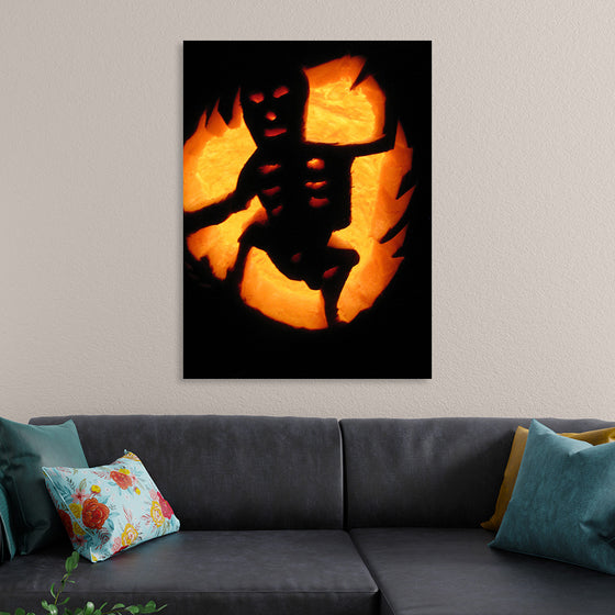 "Skeleton Jack-O-Lantern"