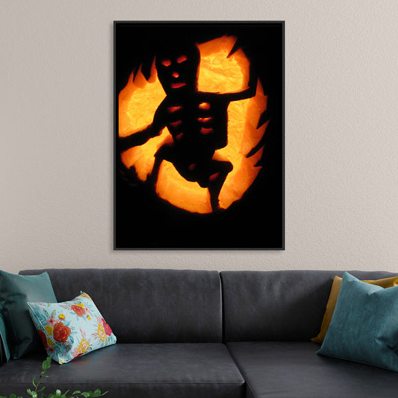 "Skeleton Jack-O-Lantern"