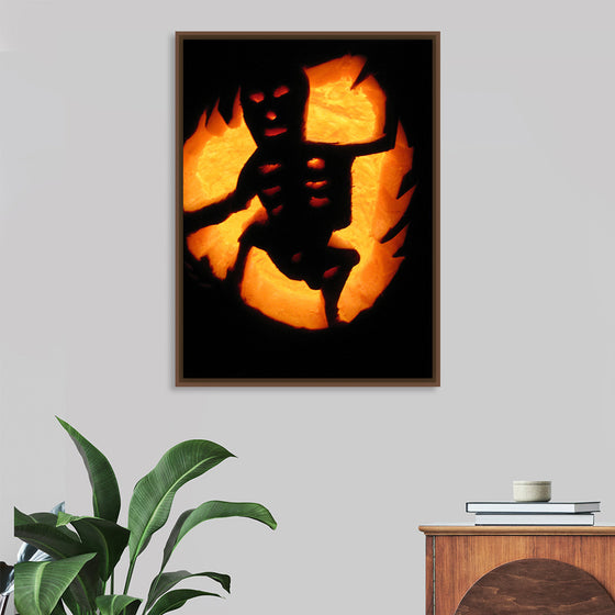 "Skeleton Jack-O-Lantern"