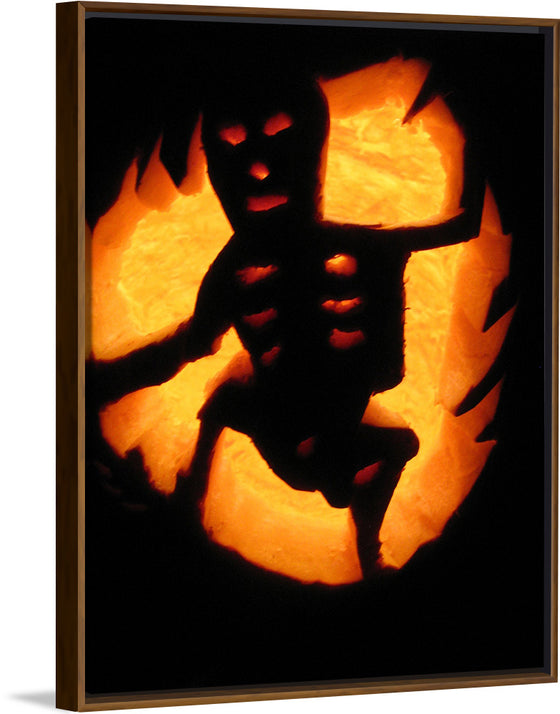 "Skeleton Jack-O-Lantern"