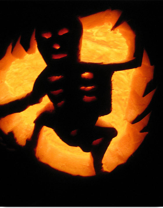 "Skeleton Jack-O-Lantern"