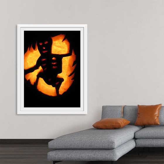 "Skeleton Jack-O-Lantern"