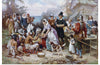 "The First Thanksgiving, 1621", Jean Leon Gerome Ferris