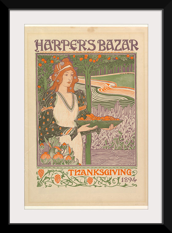 "Harper's Bazar: Thanksgiving", Louis John Rhead