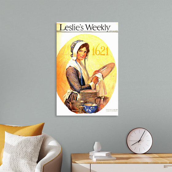 "Leslie's Weekly November 1921 Cover Art", James Calvert Smith.