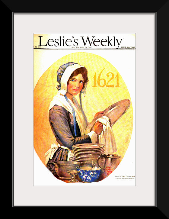 "Leslie's Weekly November 1921 Cover Art", James Calvert Smith.