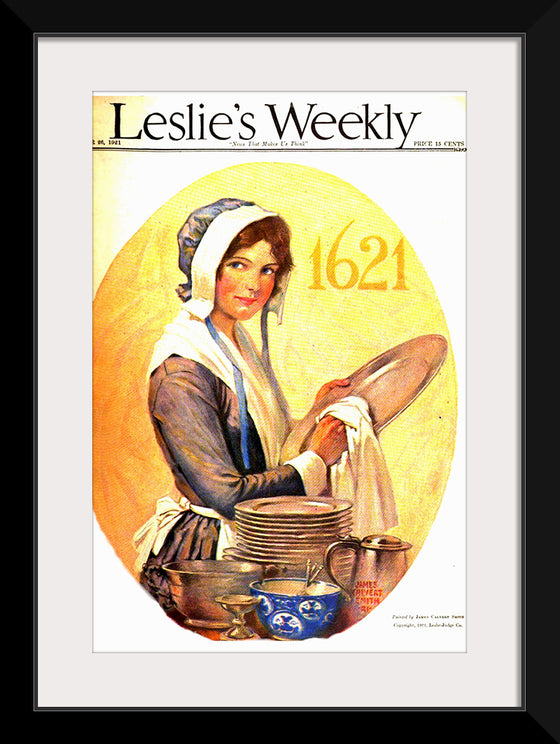 "Leslie's Weekly November 1921 Cover Art", James Calvert Smith.