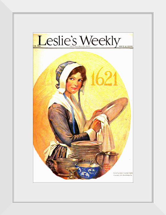 "Leslie's Weekly November 1921 Cover Art", James Calvert Smith.