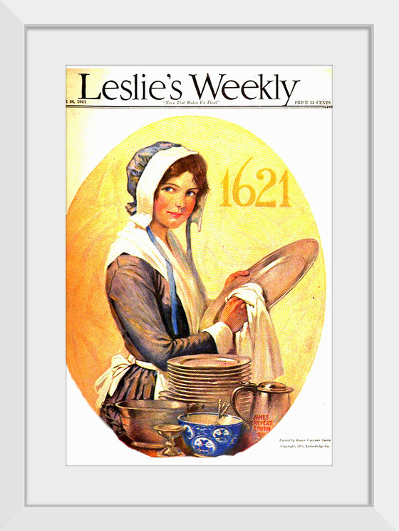 "Leslie's Weekly November 1921 Cover Art", James Calvert Smith.