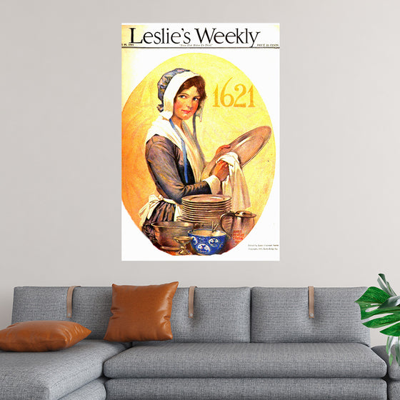 "Leslie's Weekly November 1921 Cover Art", James Calvert Smith.