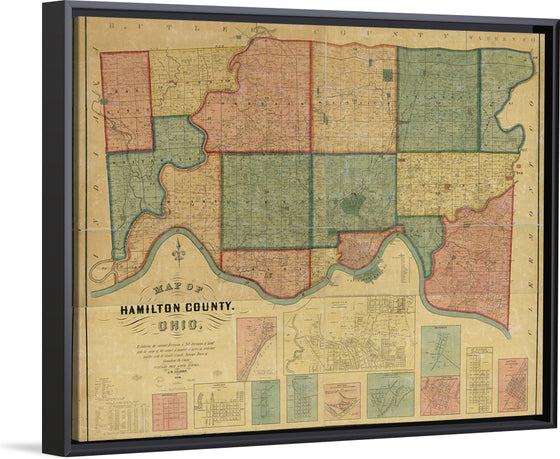 "Map of Hamilton County, Ohio"