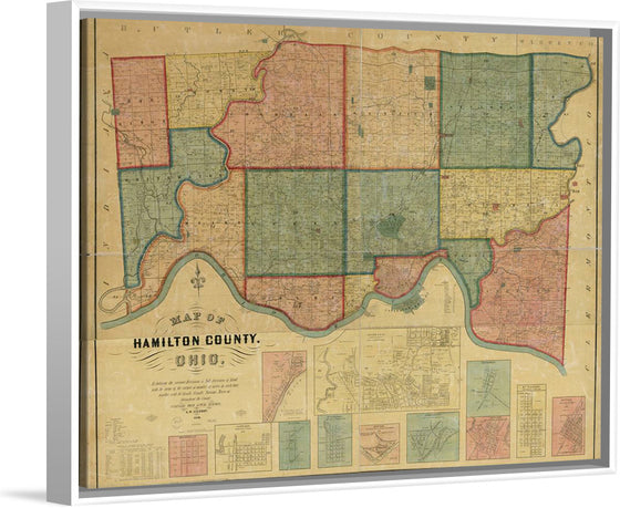 "Map of Hamilton County, Ohio"