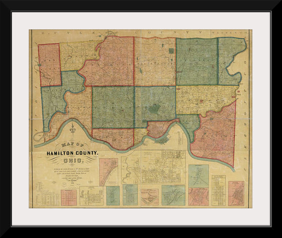 "Map of Hamilton County, Ohio"