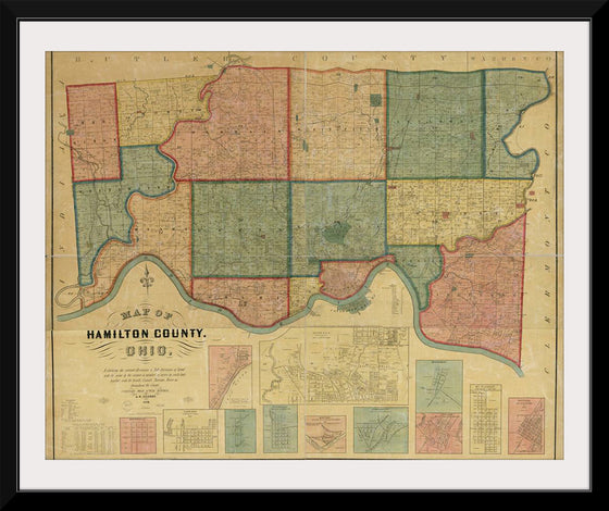 "Map of Hamilton County, Ohio"