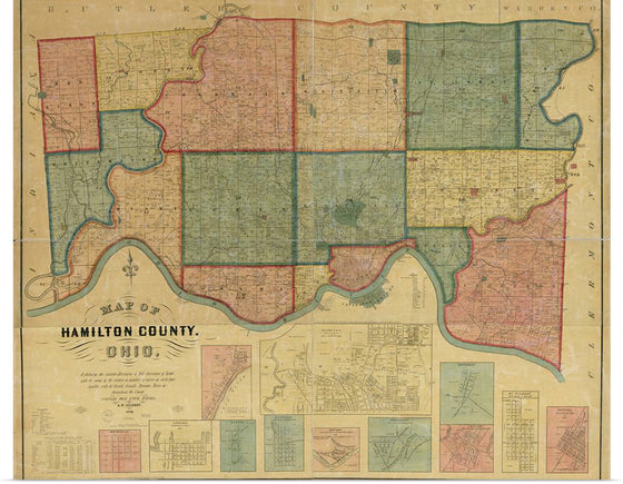 "Map of Hamilton County, Ohio"