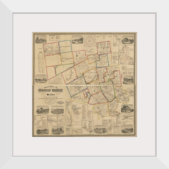 "Topographical Map of Franklin County, Maine"