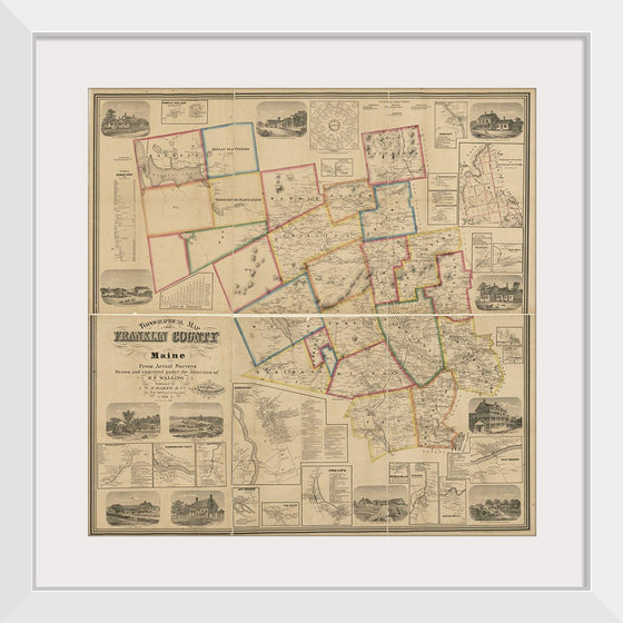 "Topographical Map of Franklin County, Maine"