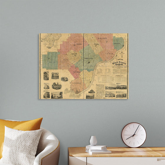 "Map of Clark County, Indiana"