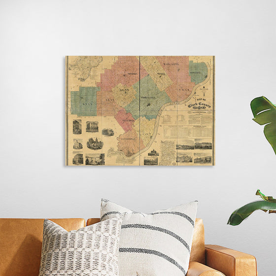 "Map of Clark County, Indiana"