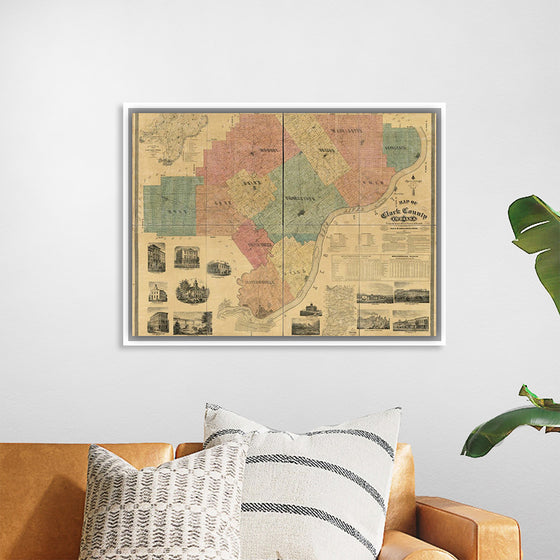 "Map of Clark County, Indiana"