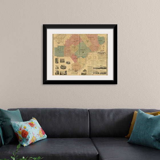 "Map of Clark County, Indiana"