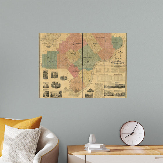 "Map of Clark County, Indiana"