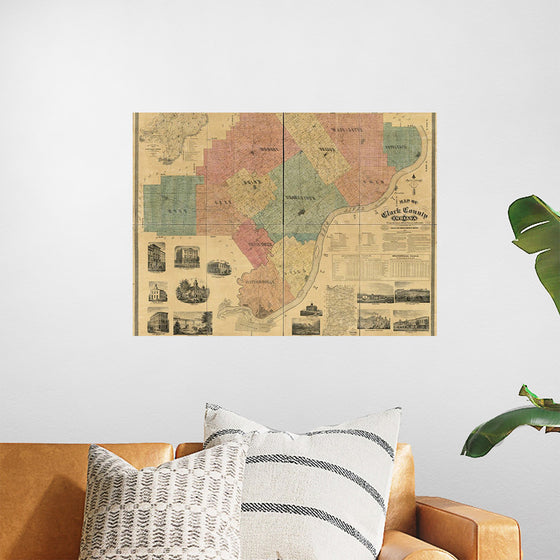 "Map of Clark County, Indiana"