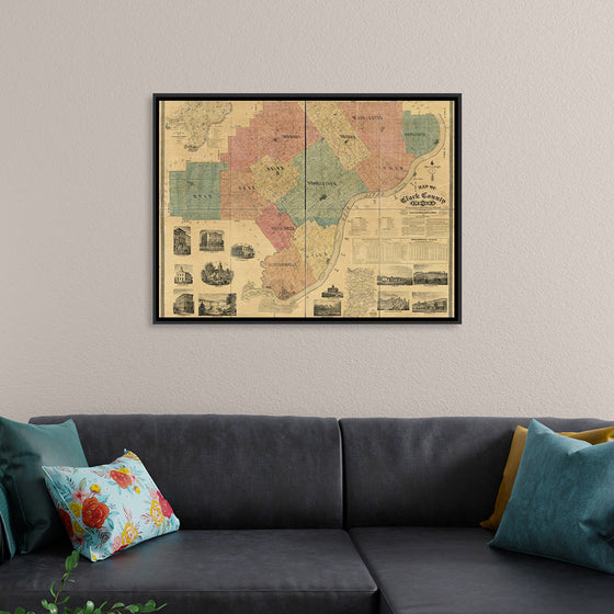 "Map of Clark County, Indiana"