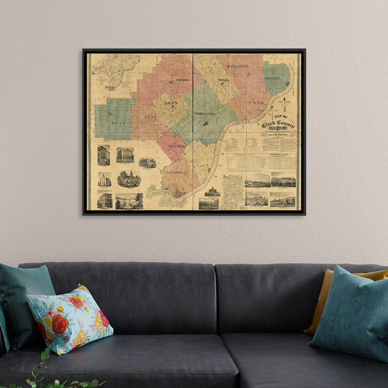 "Map of Clark County, Indiana"