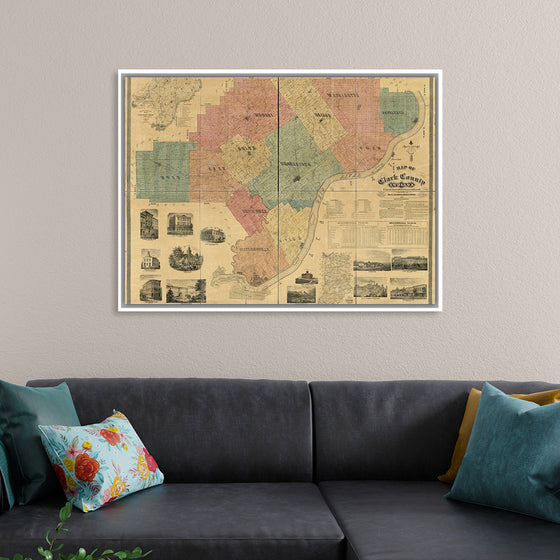 "Map of Clark County, Indiana"