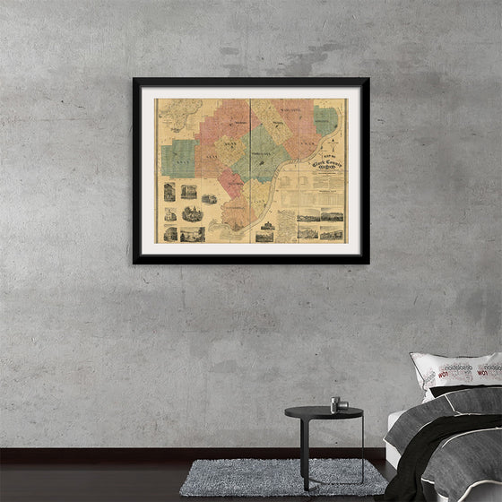 "Map of Clark County, Indiana"