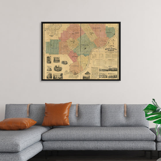 "Map of Clark County, Indiana"
